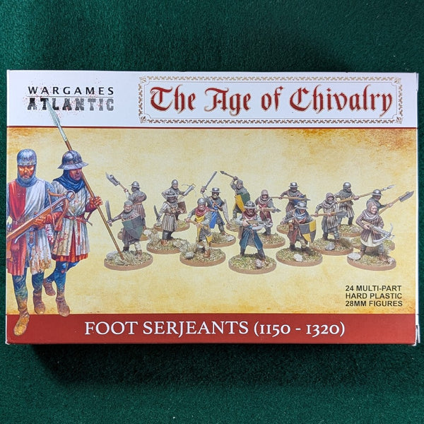 Foot Serjeants 1100-1320 - Baron's War box - Wargames Atlantic