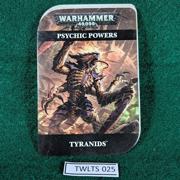 Tyranids Psychic Powers Cards (7th Edition) - Warhammer 40000 - Games Workshop