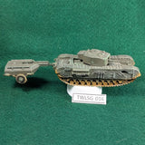 Churchill Crocodile Flamethrower tank - Painted Plastic  - 1/76 - Airfix
