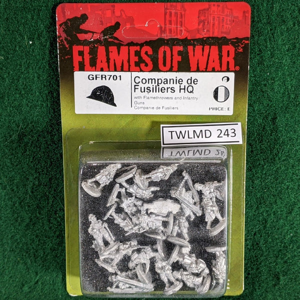 French Companie de Fusiliers HQ - GFR701 - Great War - Flames of War 15mm WWI