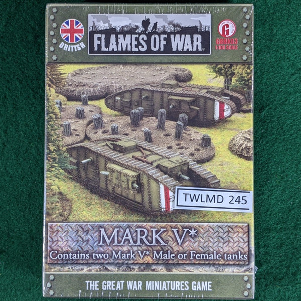 Mark V* (Star) male or female tanks - GBBX03 - Great War (WWI) Flames of War