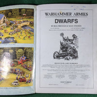 Dwarfs Army Book  - Warhammer - WH Fantasy Battle 4th edition - ROUGH condition