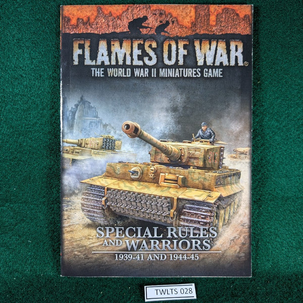 Special Rules and Warriors 1939-41 and 1944-45 - Flames of War 4th ed - softcover