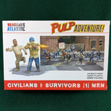 Civilians & Survivors (1) Men - Wargames Atlantic - 24 figures