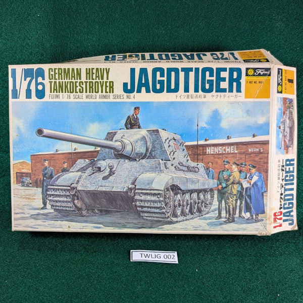 Jagdtiger German Tank Destroyer kit - 1/76 - Fujimi - NO INSTRUCTIONS or Decals