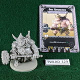 Ogre Rockbreaker figure - Massive Darkness - inc both cards