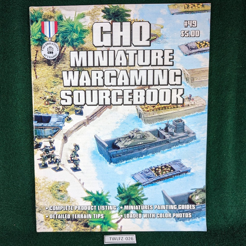 GHQ Miniature Wargaming Sourcebook Catalog plus hobby guide The War
