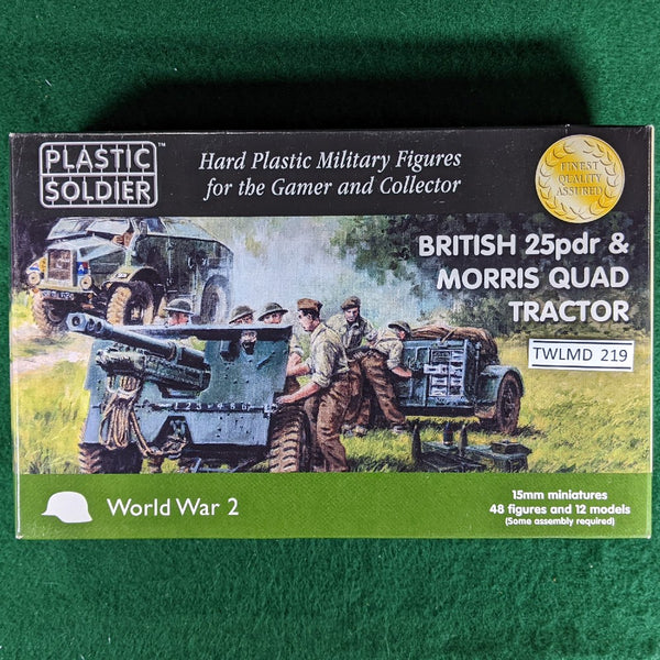 British 25pdr & Morris Quad Tractor - 1/100 - hard plastic - The Plastic Soldier Company