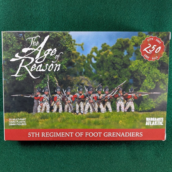 British 5th Regiment of Foot Grenadiers Sst - 30 figures - Wargames Atlantic