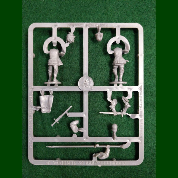 Foot Knights 1450-1500 Command Sprue - 2 figures - Perry Miniatures