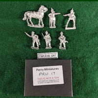 Franco-Prussian War Prussian Infantry Officers - 5 metal figs - Perry Miniatures