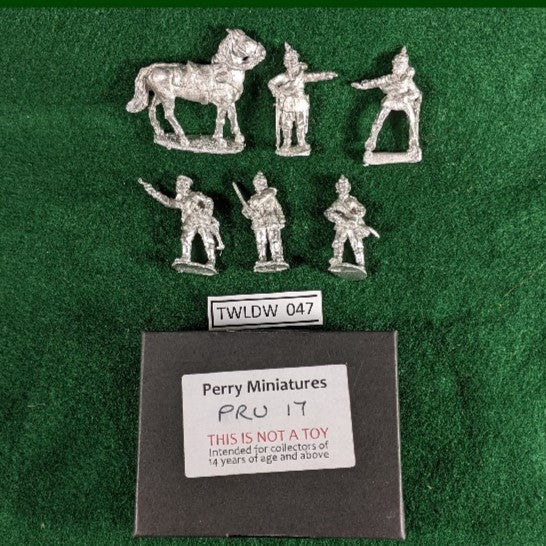 Franco-Prussian War Prussian Infantry Officers - 5 metal figs - Perry Miniatures