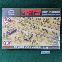Desert Trench Lines - Flames Of War BB128 - Pre-painted