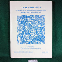 De Bellis Multitudinis DBM Army Lists 4: 1071AD to 1500AD 2nd edition - Wargames Research Group - June 1994