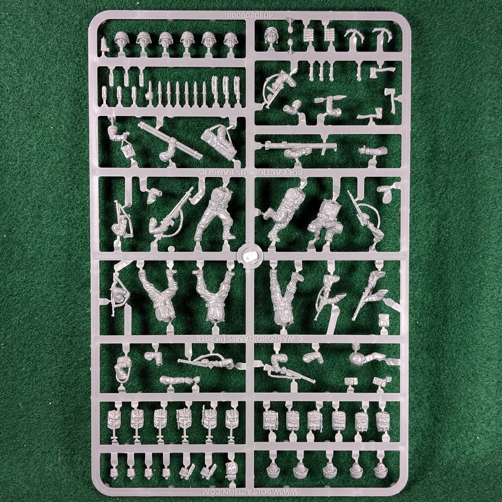 Bolt Action US Rangers - 1 Sprue - 6 Plastic Miniatures - Warlord Game ...