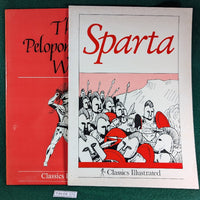 Sparta, Peloponnesian War booklets - Classics Illustrated- Michael Rabbitt - Softcover