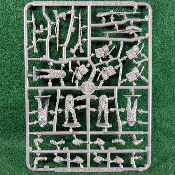 British 5th Regiment of Foot Grenadiers Sprue - 5 figures - Wargames Atlantic