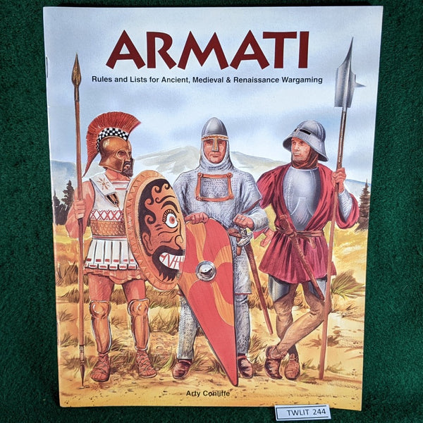 Armati 1st Edition - Rules for Ancient, Medieval & Renaissance Gaming - Arty Conliffe - softcover