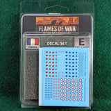 French Early War Decal Set - FR940 - Flames of War 15mm WWII