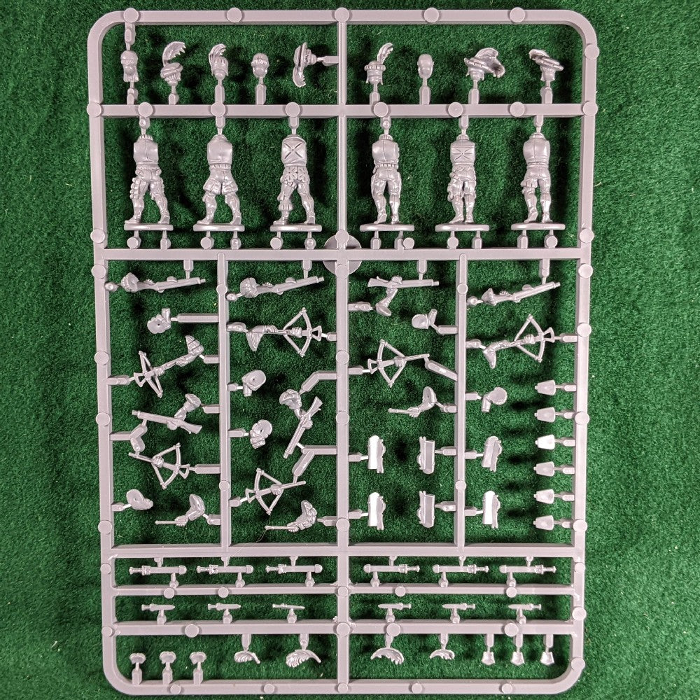 Landsknechts Missile Troops sprue - 6 plastic figures - Warlord Games ...