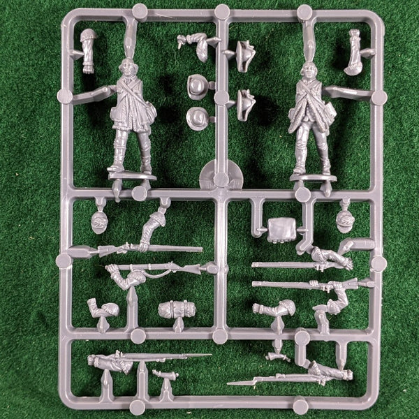 American War of Independence Continental Riflemen - 1 Sprue - 2 Miniatures Perry