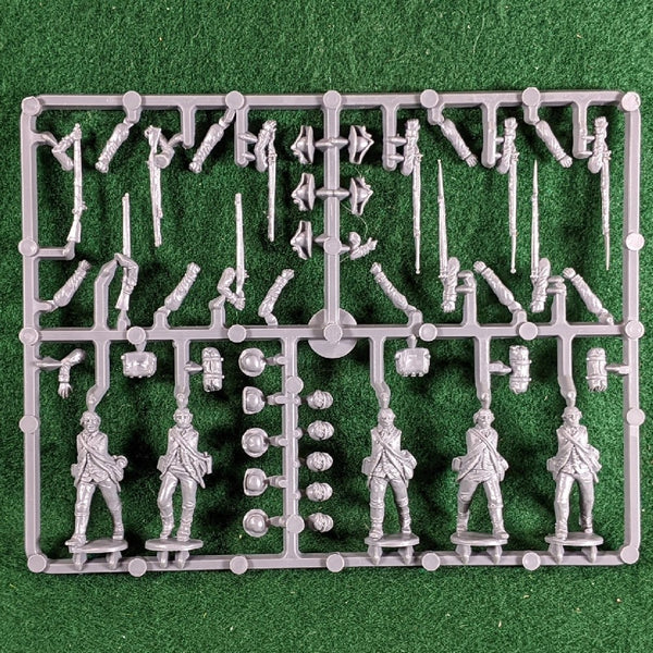 American War of Independence Continental Infantry - 1 Sprue - 5 Miniatures Perry