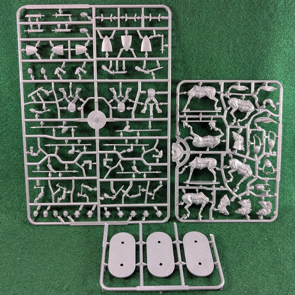 Mounted Serjeants 1150-1320 - Baron's War Sprue - Wargames Atlantic - 3 figures