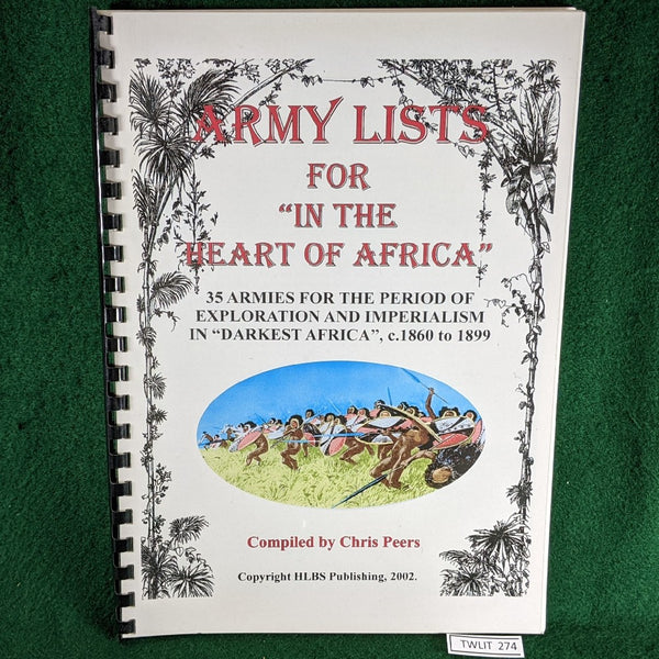 Army Lists for In The Heart of Africa 2nd edition - Colonial Africa rules - Chris Peers