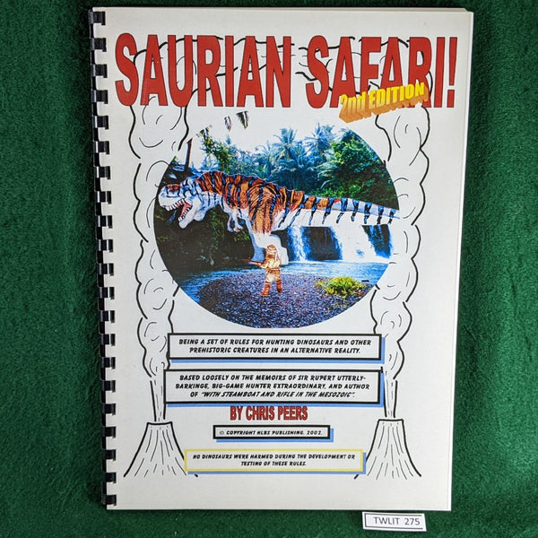 Saurian Safari 2nd edition - Dinosaur Hunting rules - Chris Peers