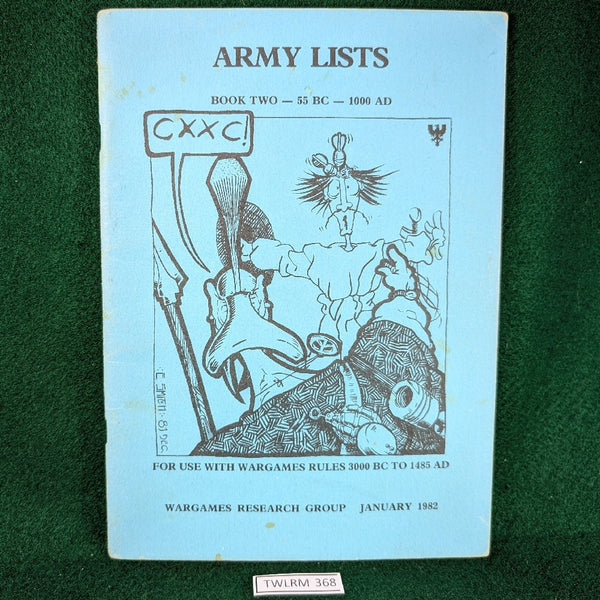 Army Lists: Book Two, 55BC-1000AD - WRG - January 1982 - Softcover