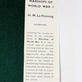 Warships of World War I - H M Le Fleming - hardcover