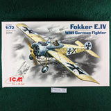 Fokker E.IV WWI German Fighter kit - 1/72 - ICM72111