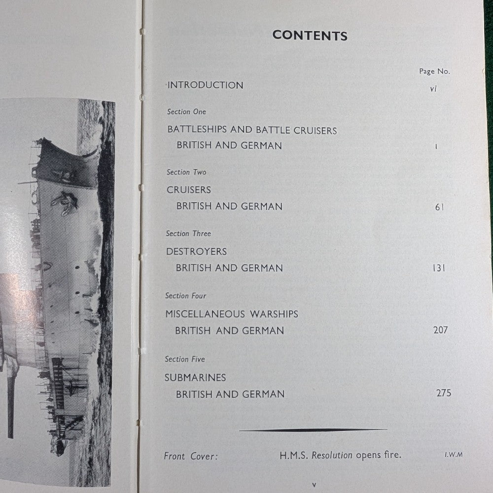 Warships of World War I - H M Le Fleming - hardcover – The War Library