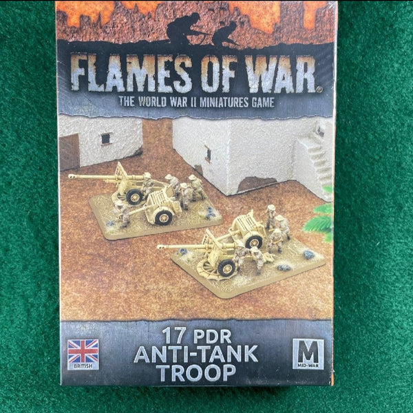 British 17/25 pdr Anti-Tank Troop - BBX41 - Flames of War 15mm WWII ...