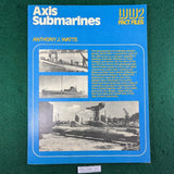Axis Submarines - Anthony J Watts - WW2 Fact Files - softcover