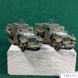 M3 Halftrack AFVs - Two vehicles - Painted Plastic  - 1/72