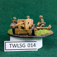 German 7.5cm Pak 40 Anti-tank Gun - Painted Plastic  - 1/72 - Italeri