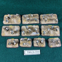 German DAK Infantry - 33 metal miniatures - Flames of War 15mm WWII - Painted