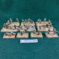 German DAK Infantry - 33 metal miniatures - Flames of War 15mm WWII - Painted