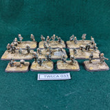 German DAK Infantry - 33 metal miniatures - Flames of War 15mm WWII - Painted