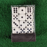 12mm dice block - 36 grey and black D6 dice