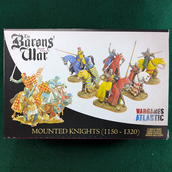 Mounted Knights 1150-1320 - Baron's War Box Set - Wargames Atlantic - 12 figures