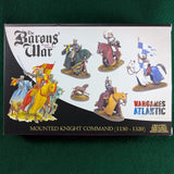 Mounted Knights Command 1150-1320 - Baron's War Box Set - Wargames Atlantic - 4 figures