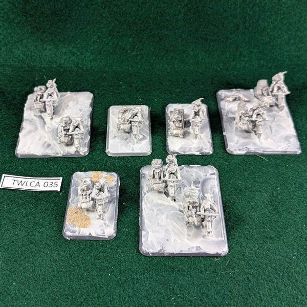 German DAK Kradschützen - metal miniatures - Flames of War 15mm WWII - Unpainted