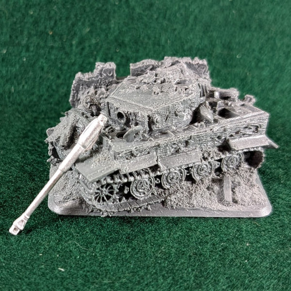 Destroyed Tiger Objective Marker - XX508 - Flames of War FOW