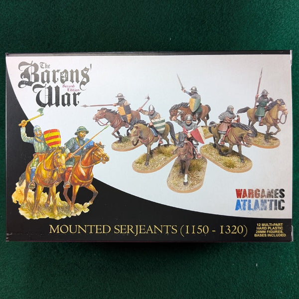 Mounted Serjeants 1150-1320 - Baron's War Box Set - Wargames Atlantic - 12 figures