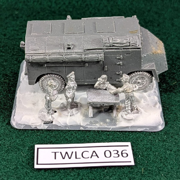 Captured AEC Armoured Command Vehicle Mammut - metal/resin miniatures - Flames of War 15mm WWII - Unpainted
