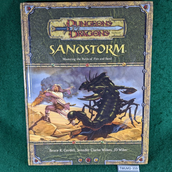 Sandstorm - Dungeons & Dragons 3rd Edition - d20 - CUT ON COVER