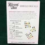 Baron's War Shield Decals Serjeants 1 - Wargames Atlantic - 36 decals