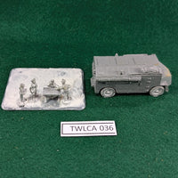Captured AEC Armoured Command Vehicle Mammut - metal/resin miniatures - Flames of War 15mm WWII - Unpainted